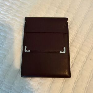 Cartier Burgundy Leather Card Holder